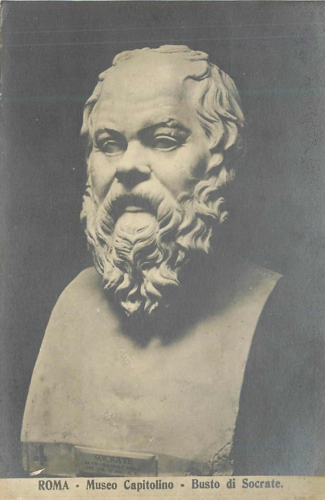 CPA Roma Museo Capitolino Busto di Socrate