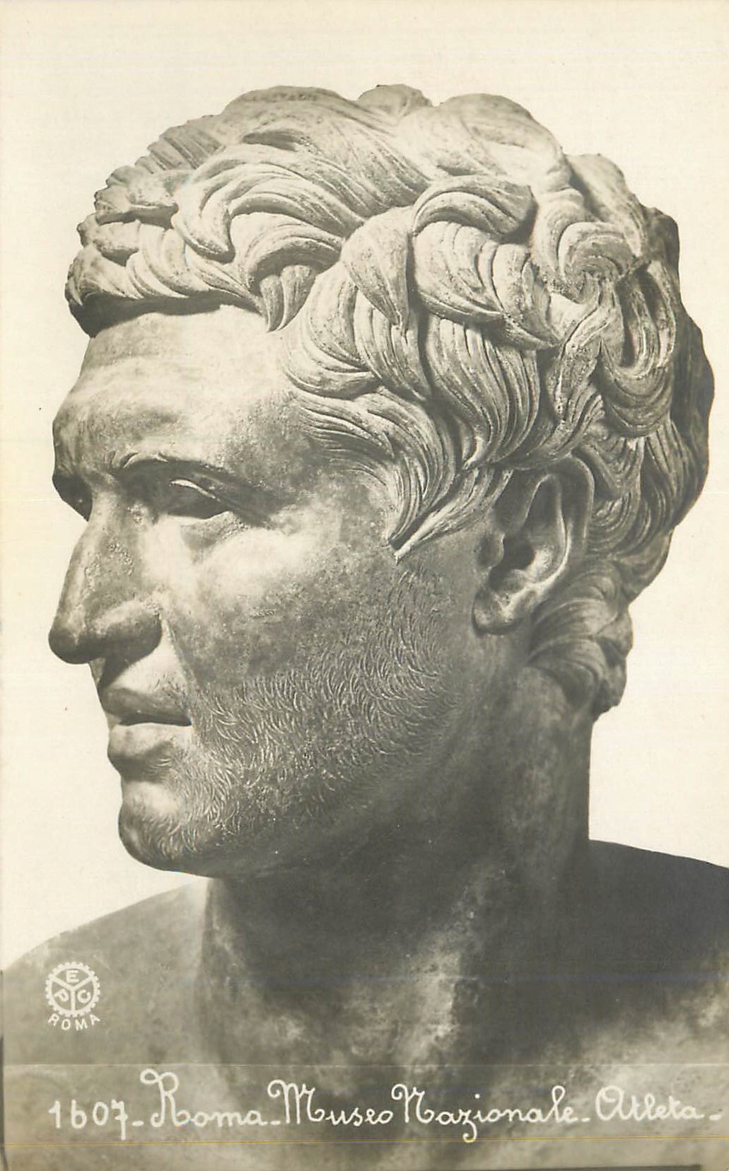 CPA 1607 Roma Museo Nazional Atleta