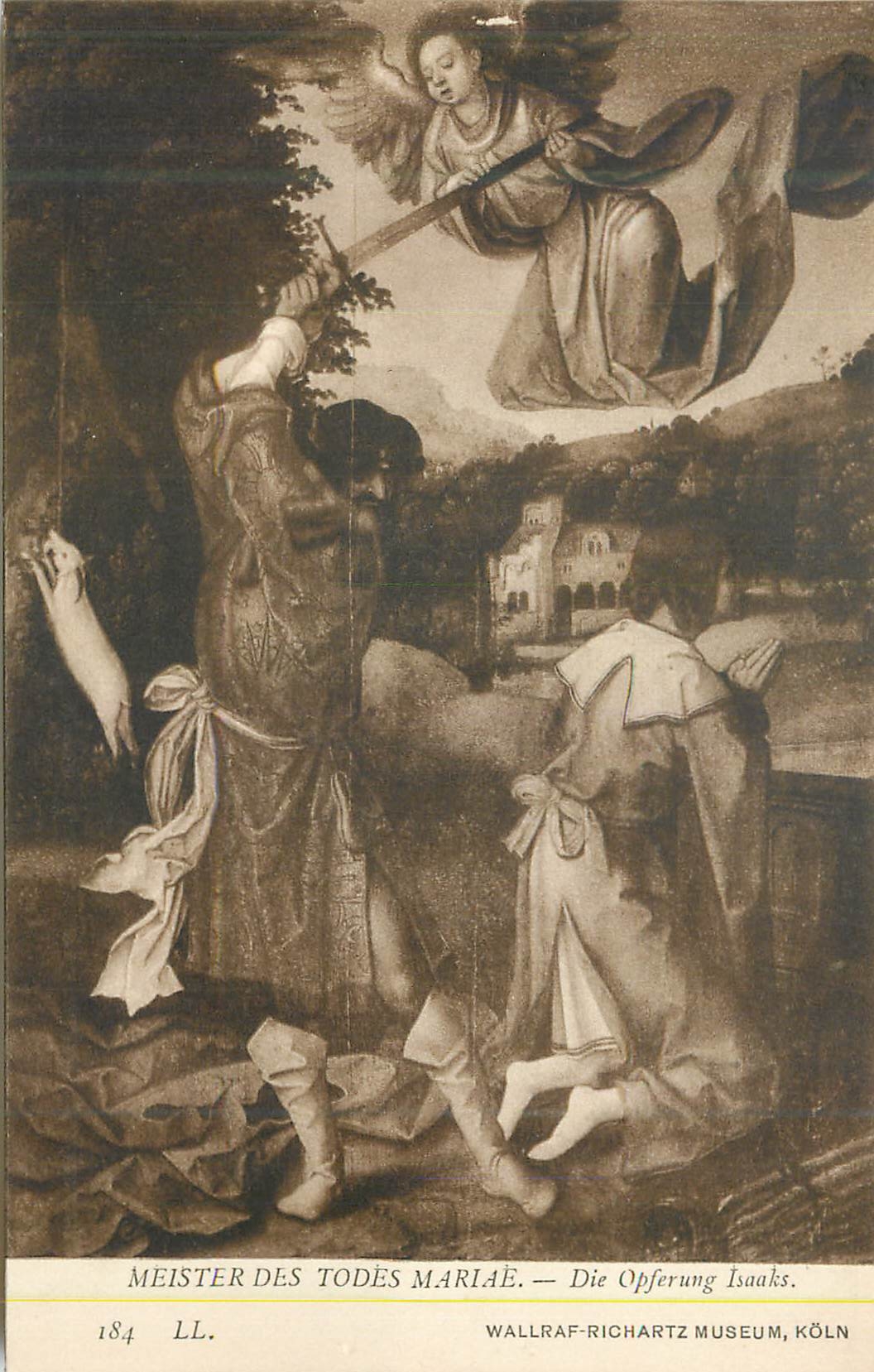 CPA Meister des Todes Mariae Die Opferung Isaaks Wallfar Richartz Museum
