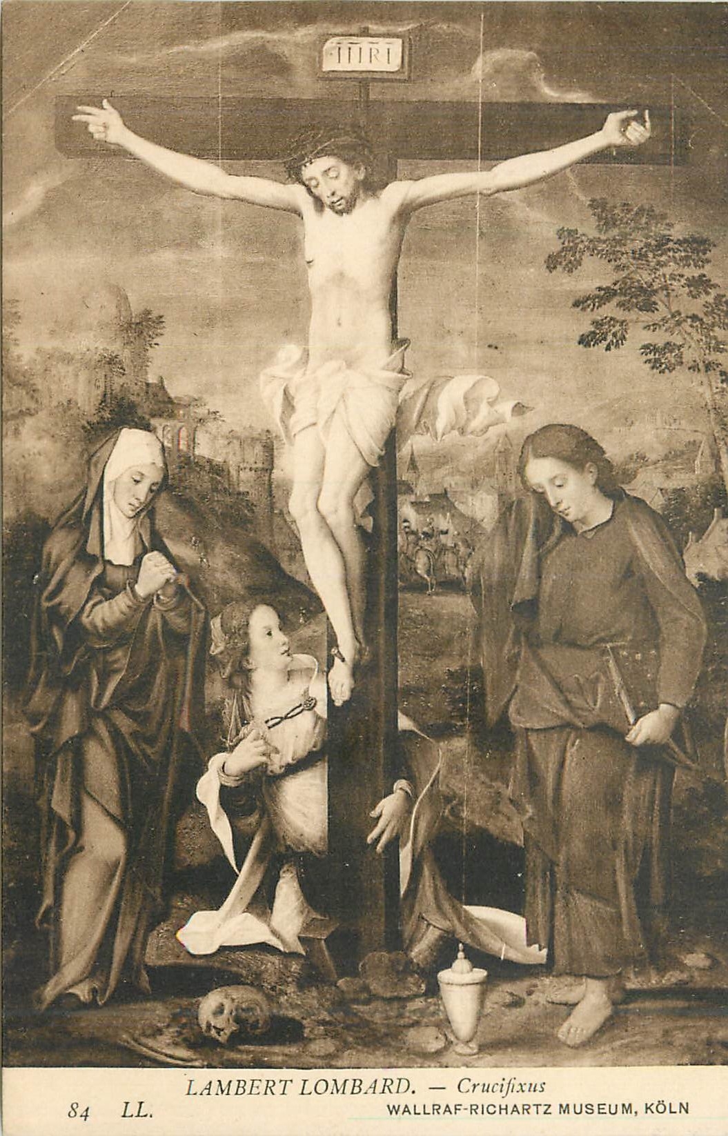 CPA Lambert Lombard Crucifixus Wallfar Richartz Museum Koln Le Christ en croix
