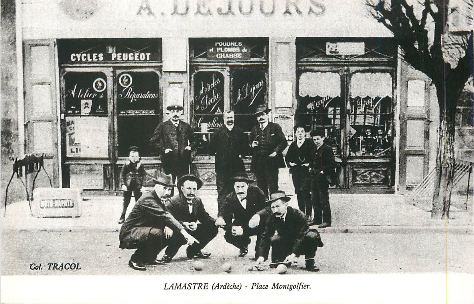 CPM Lamastre (Ardeche) Place Montgolfier Col Tracol