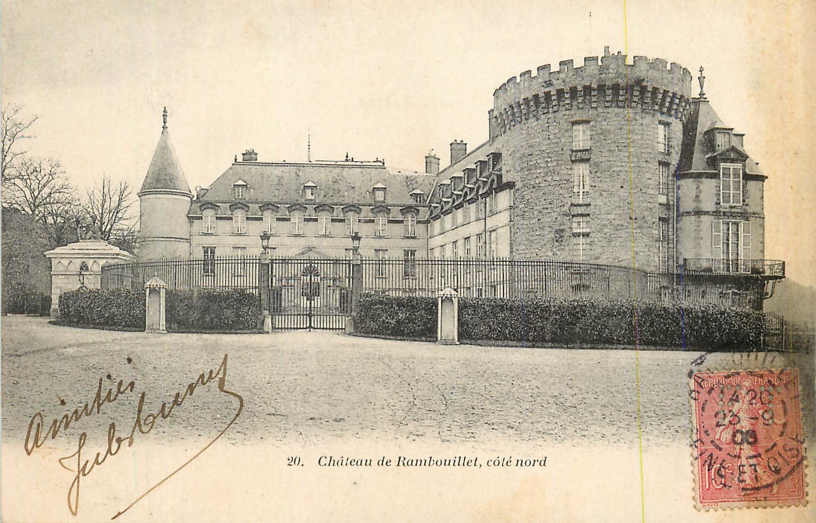CPA Chateau de Rambouillet cote Nord