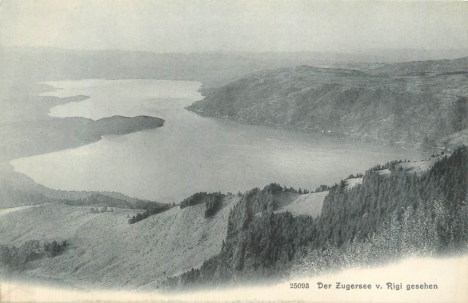 CPA Der Zugersee V Rigi Gesehen