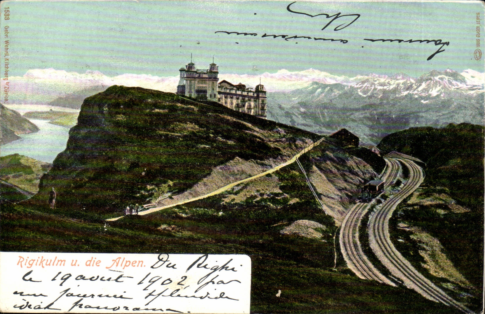 CPA Suisse Rigikulm und die Alpen