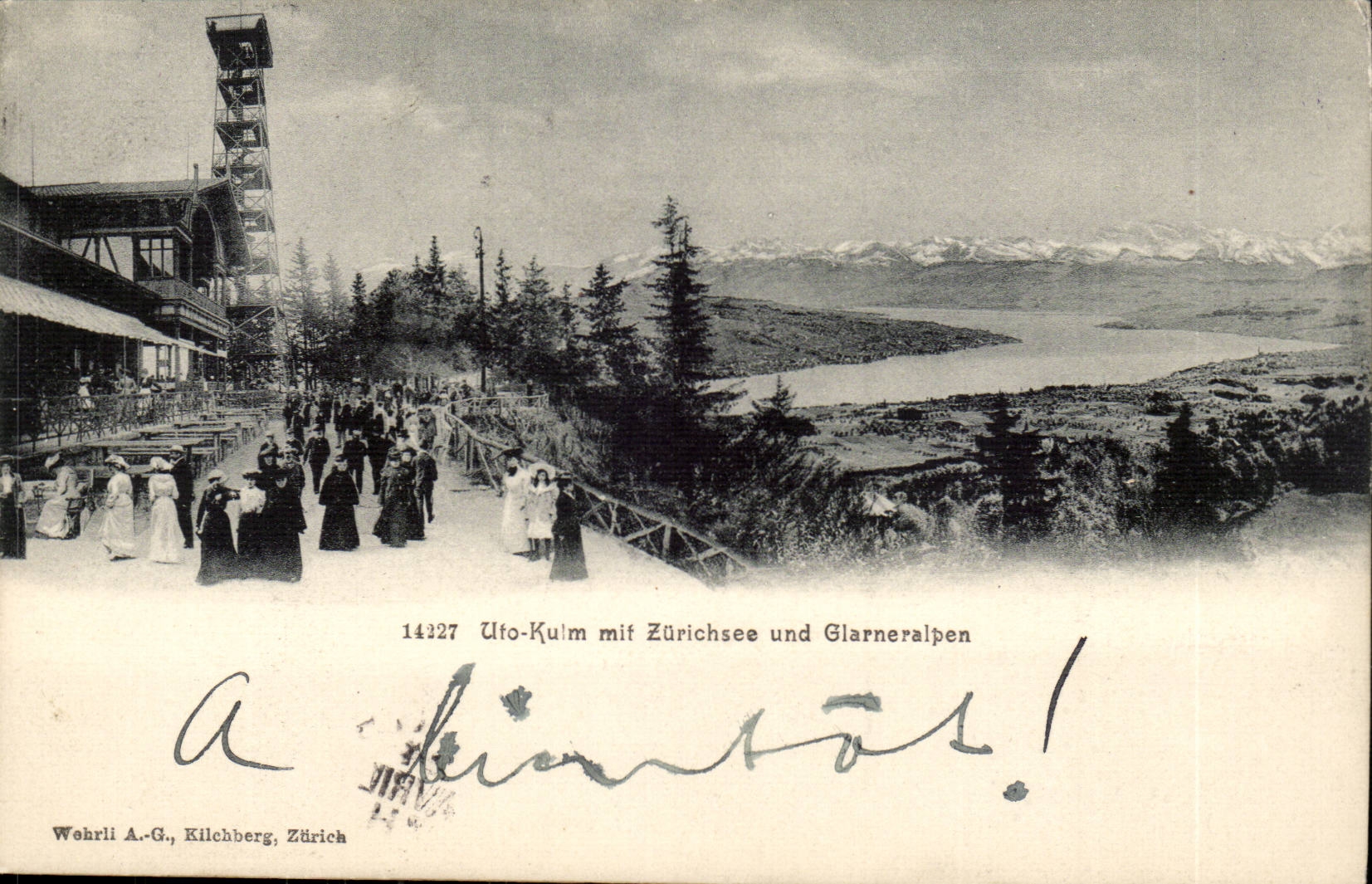 CPA Suisse Uto Kulm mit Zurichsee und Glarneralpen