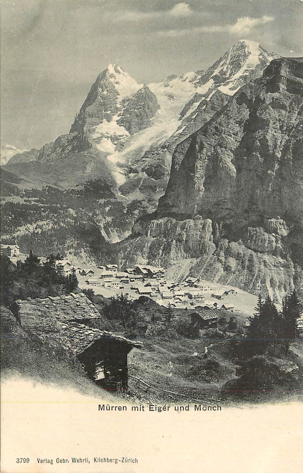 CPA Murren Mit Eiger Und Monch Suisse