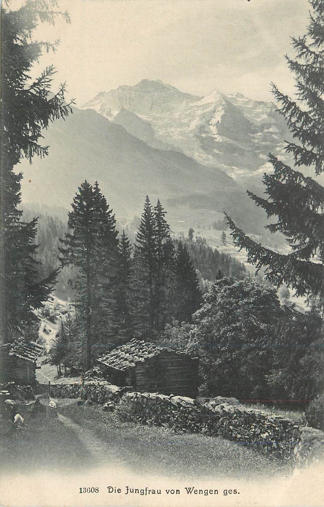 CPA Die Jungfrau Von Wengen Ges