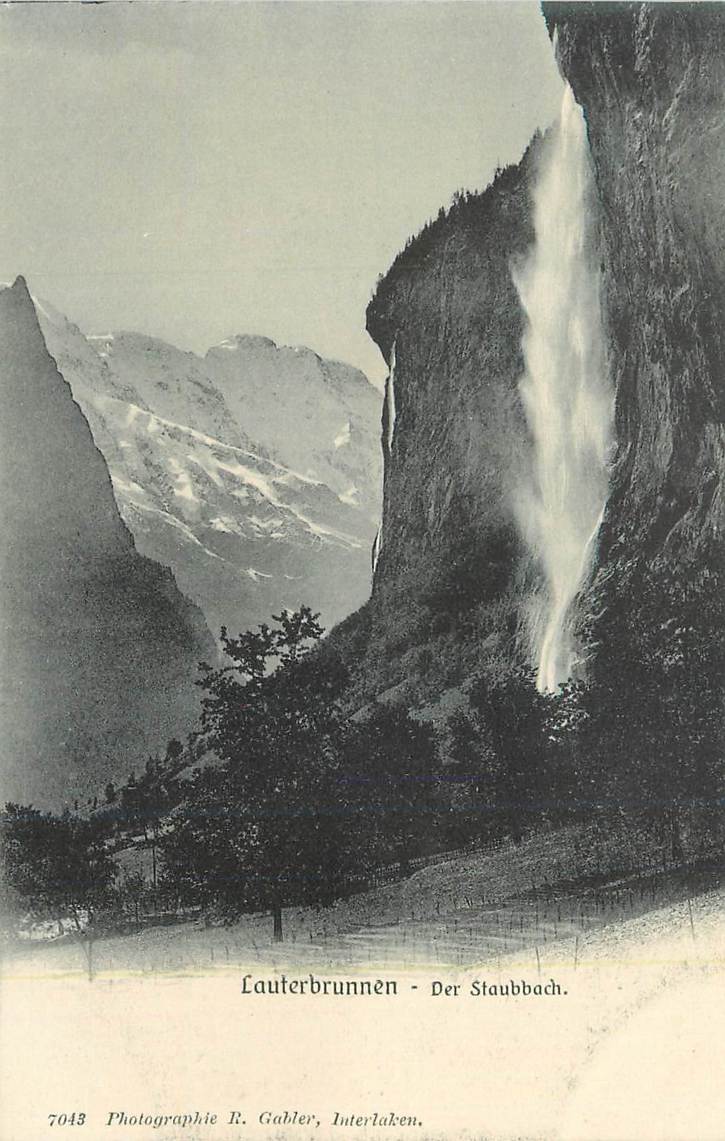 CPA Lauterbrunnen Der Staubbach
