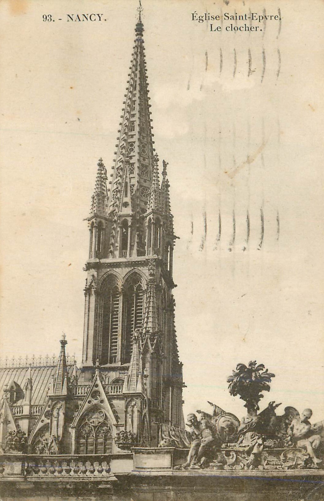 CPA Nancy Eglise Saint Epvre Le Clocher