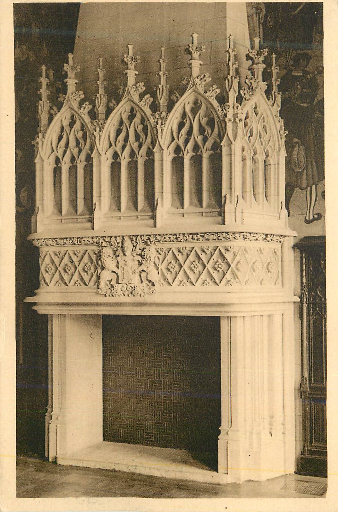 CPA Arras Cheminee de la Salle des Fetes