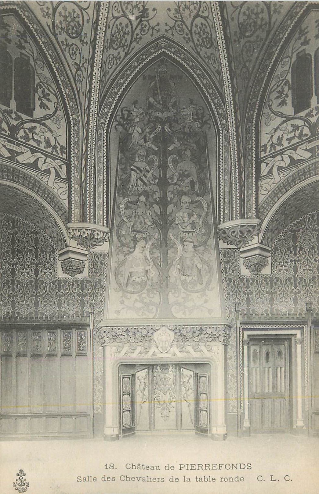 CPA Chateau de Pierrefonds Salle des Chevaliers de la Table Ronde
