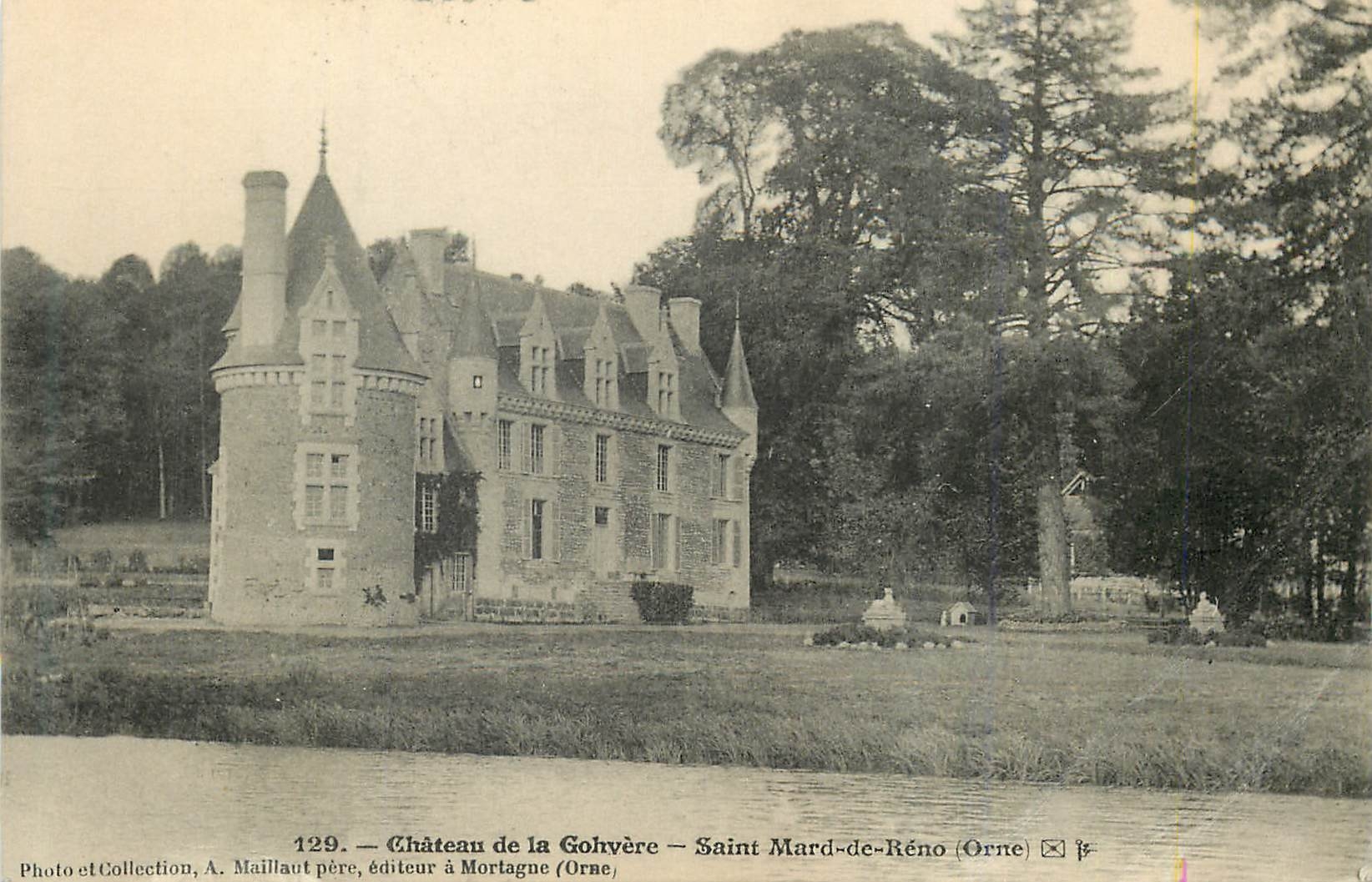 CPA Chateau de la Gohvere Saint Mard de Reno (Orne)