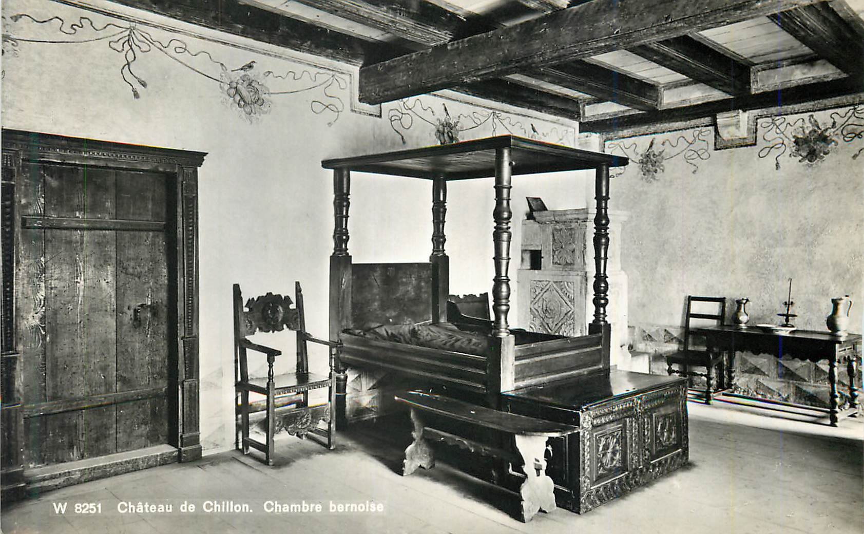 CPM Chateau de Chillon Chambre Bernolsa
