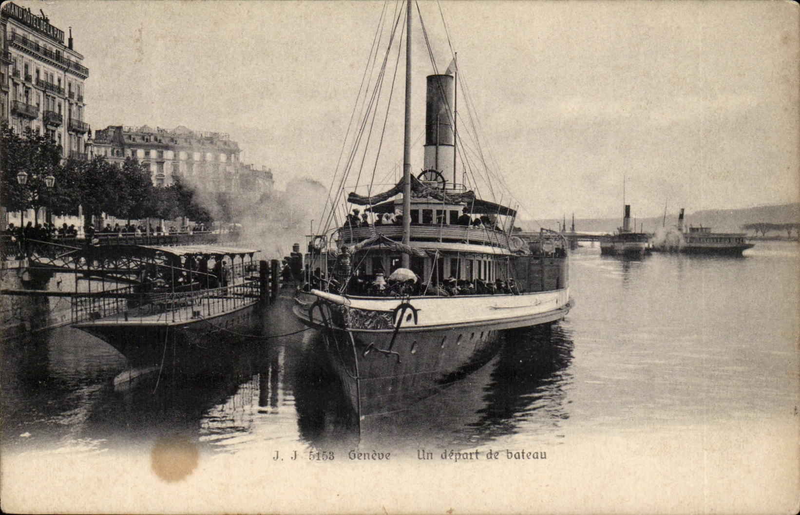 Swiss CPA Geneva a departure of Boat boat