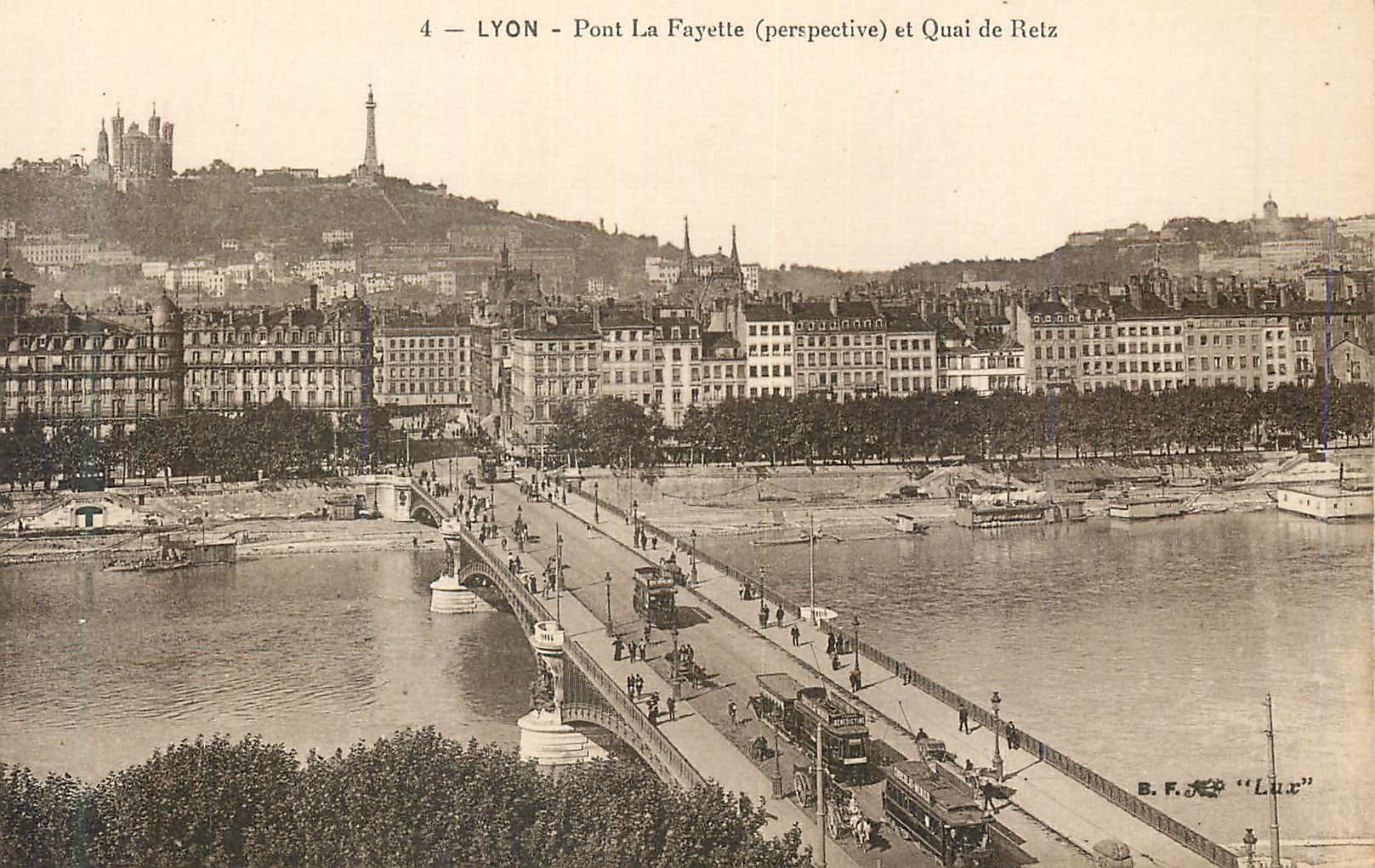 CPA Lyon Pont La Fayette (Perspective) et Quai de Retz