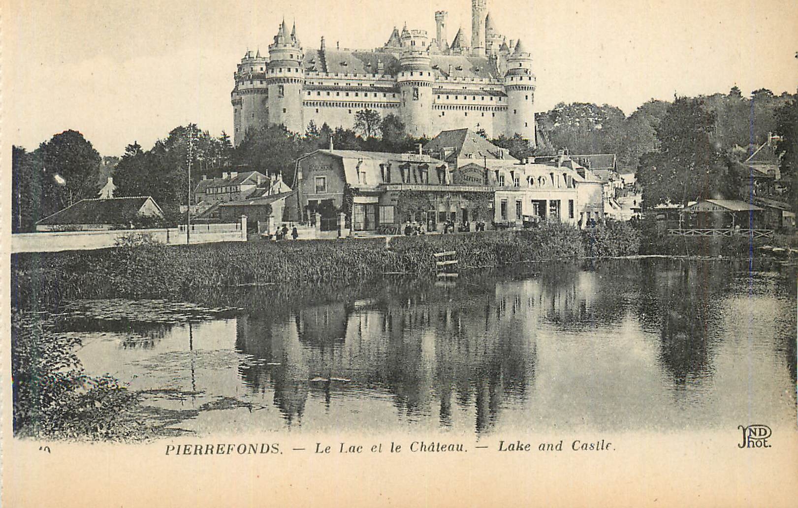CPA Pierrefonds Le Lac et le Chateau