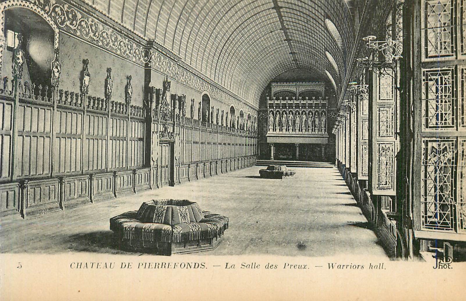 CPA Chateau de Pierrefonds La Salle des Preux