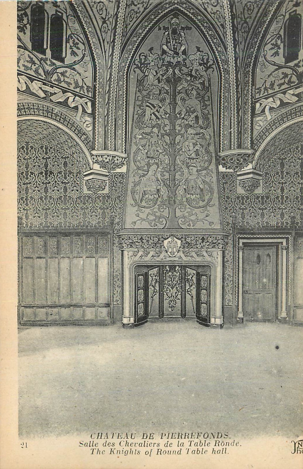 CPA Chateau de Pierrefonds Salle des Chevaliers de la Table Ronde