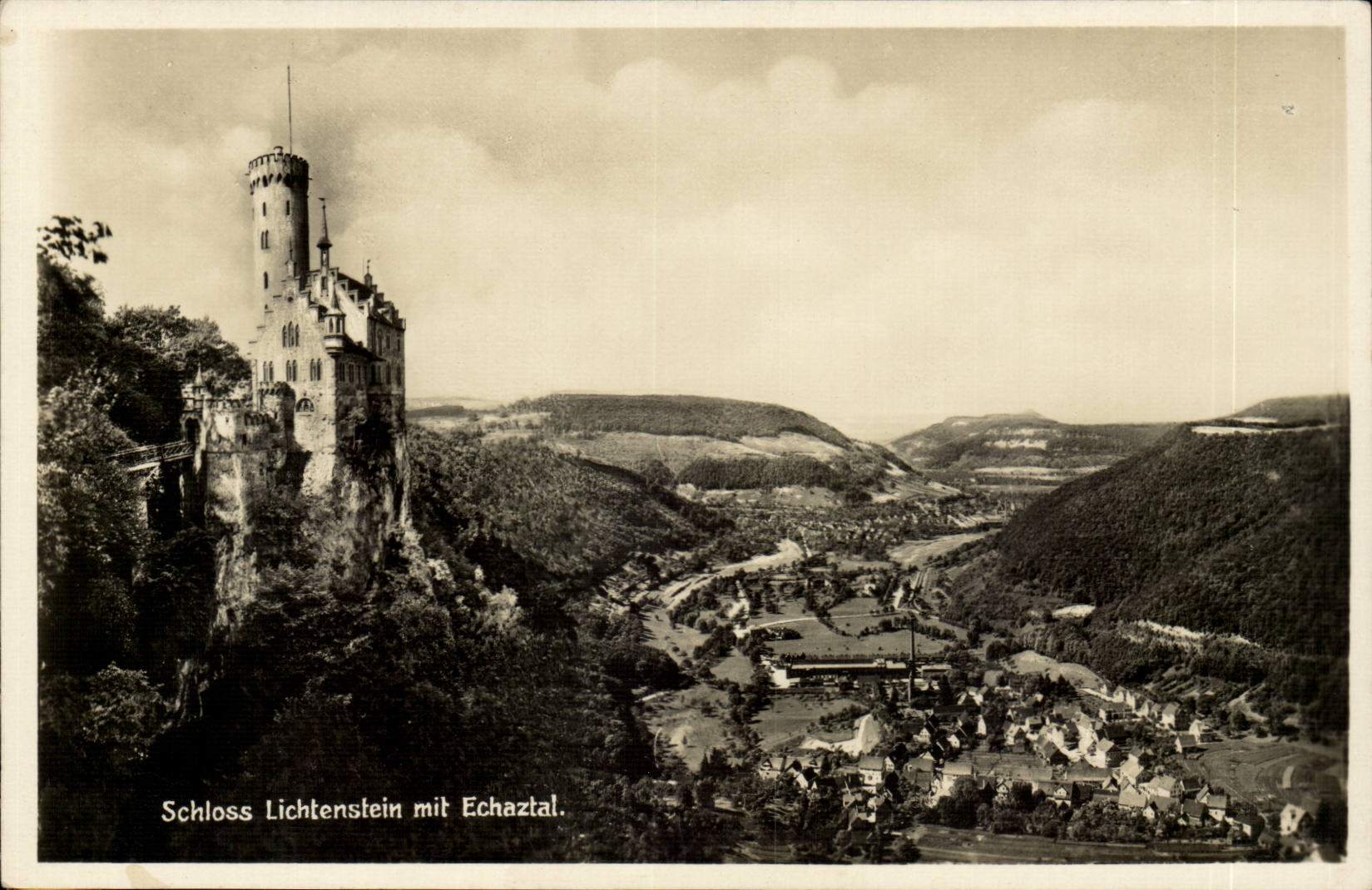 Bavaria-Bayern Schloss Lichtenstein put Echaztal - CPA