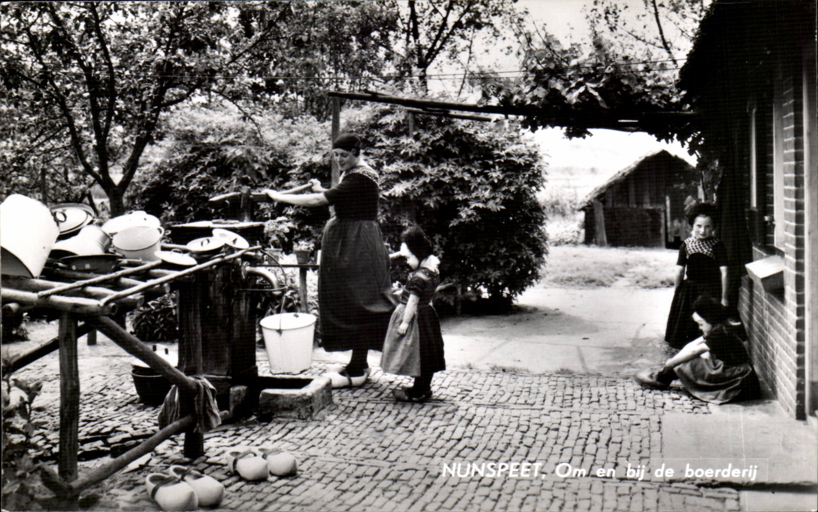 Gelderland-Nunspeet-Pay-Bays-Holland-Om in bij of boerderij - CPA
