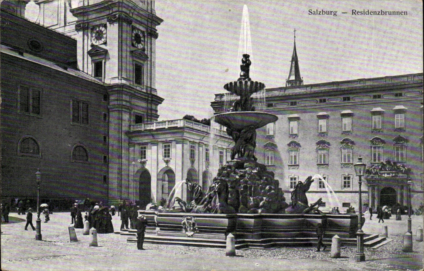 Salzburg-Salzburg-Austriche Austria- Residenzbrunnen - CPA