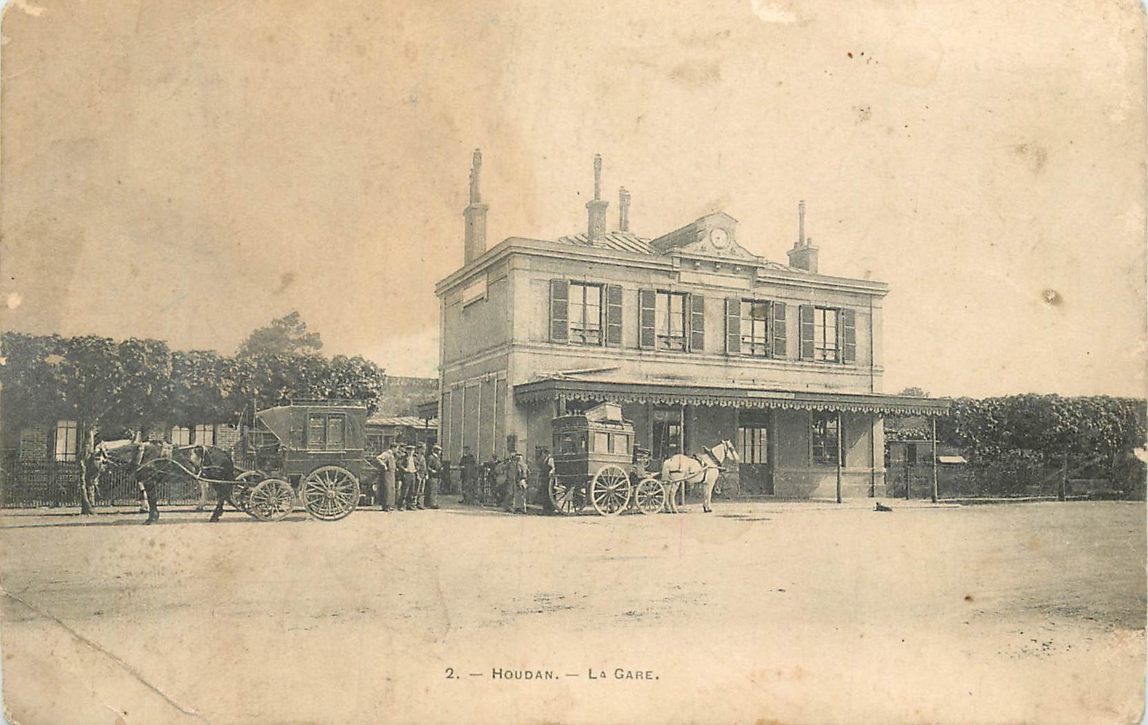 CPA Houdan la Gare