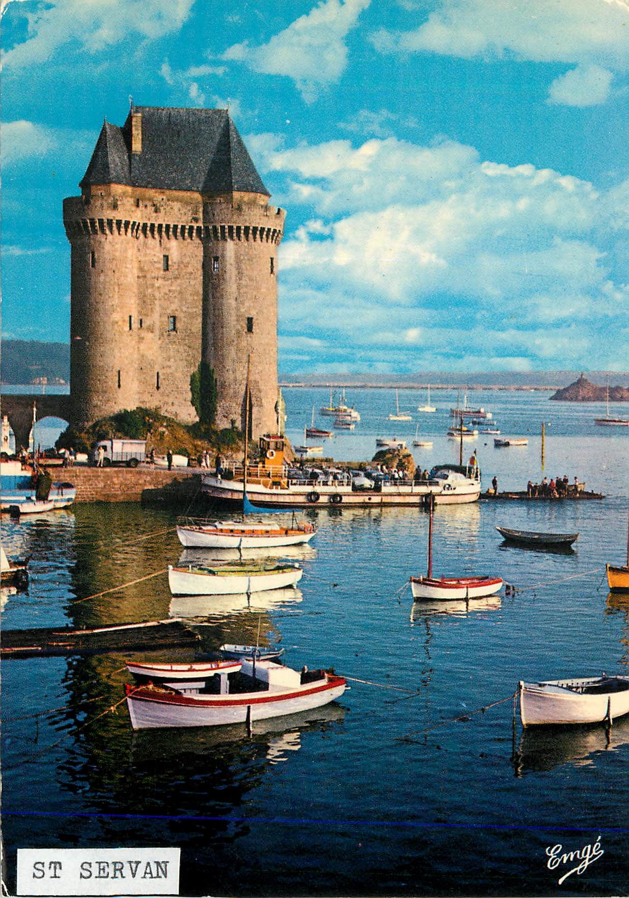 CPM Bretagne Cote d'Emeuraude Saint Malo Saint Servan La Tour Solidor