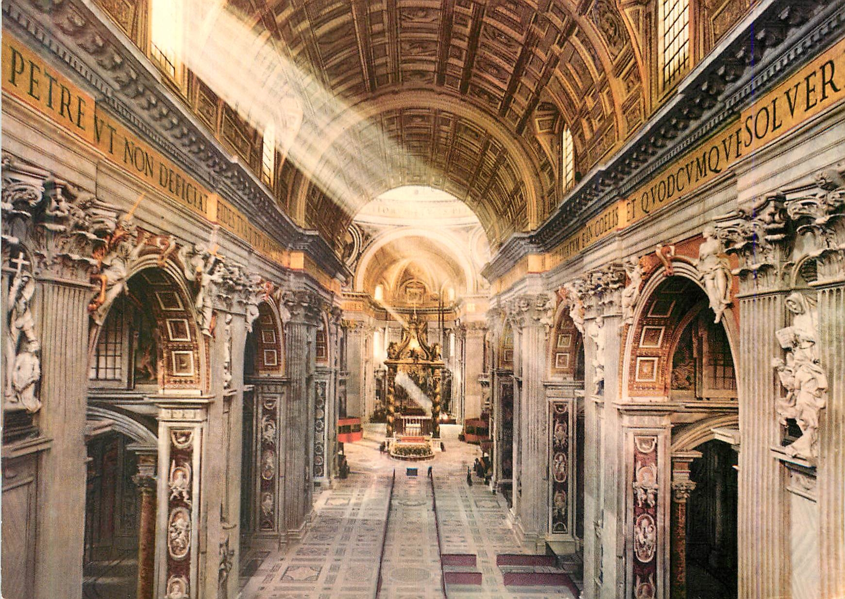 CPM Roma Interieur de la Basilica de S Pietro