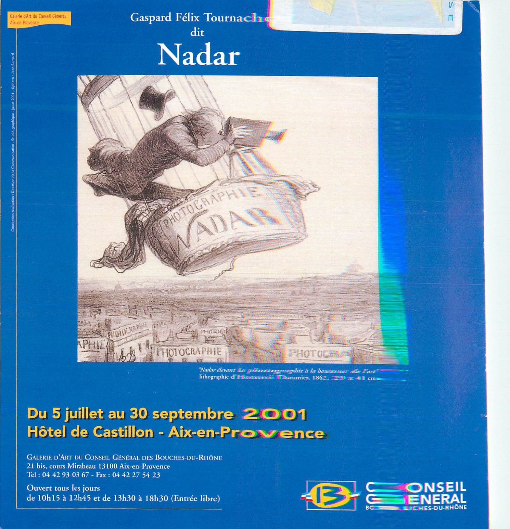 CPM Exposition du 5 Juillet au 30 Septembre 2001 Galerie d'Art du Conseil General des Bouches du Rhone Aix en Provence