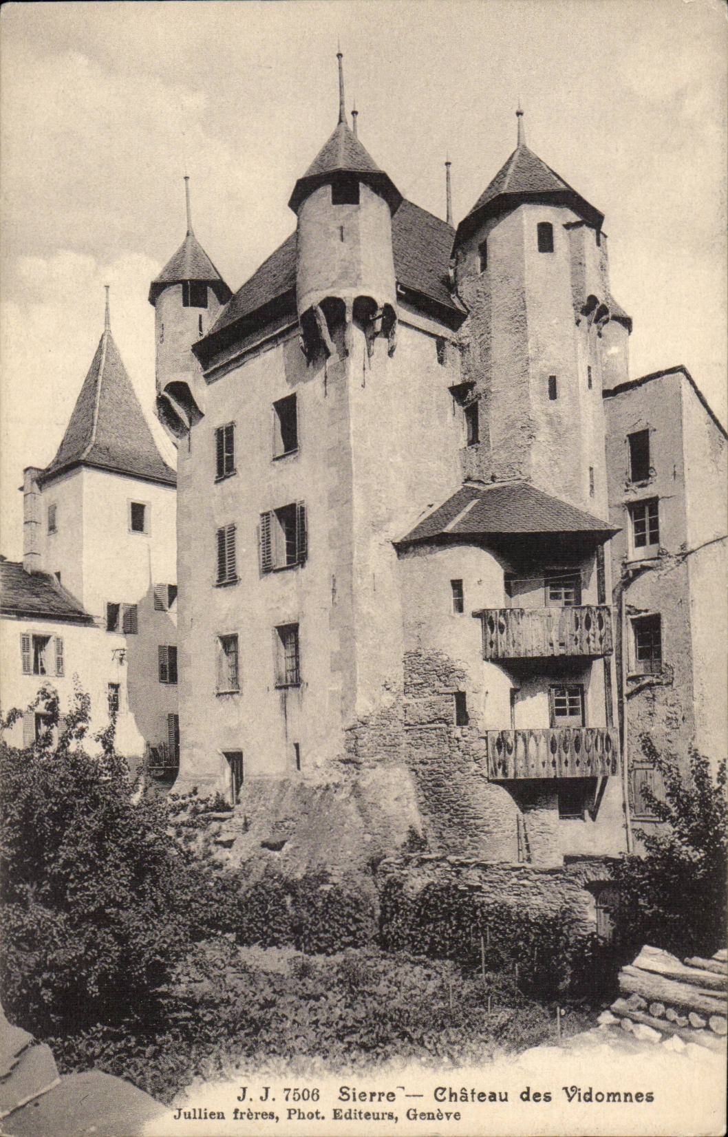 Swiss CPA Sierre Castle of Vidomes