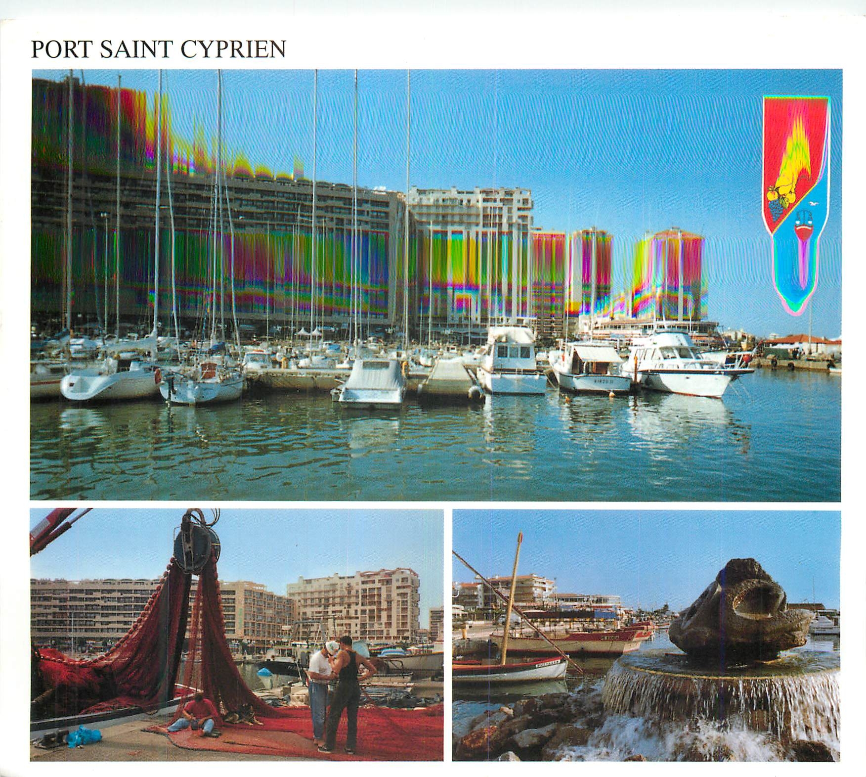 CPM Port Saint Cyprien Bateaux