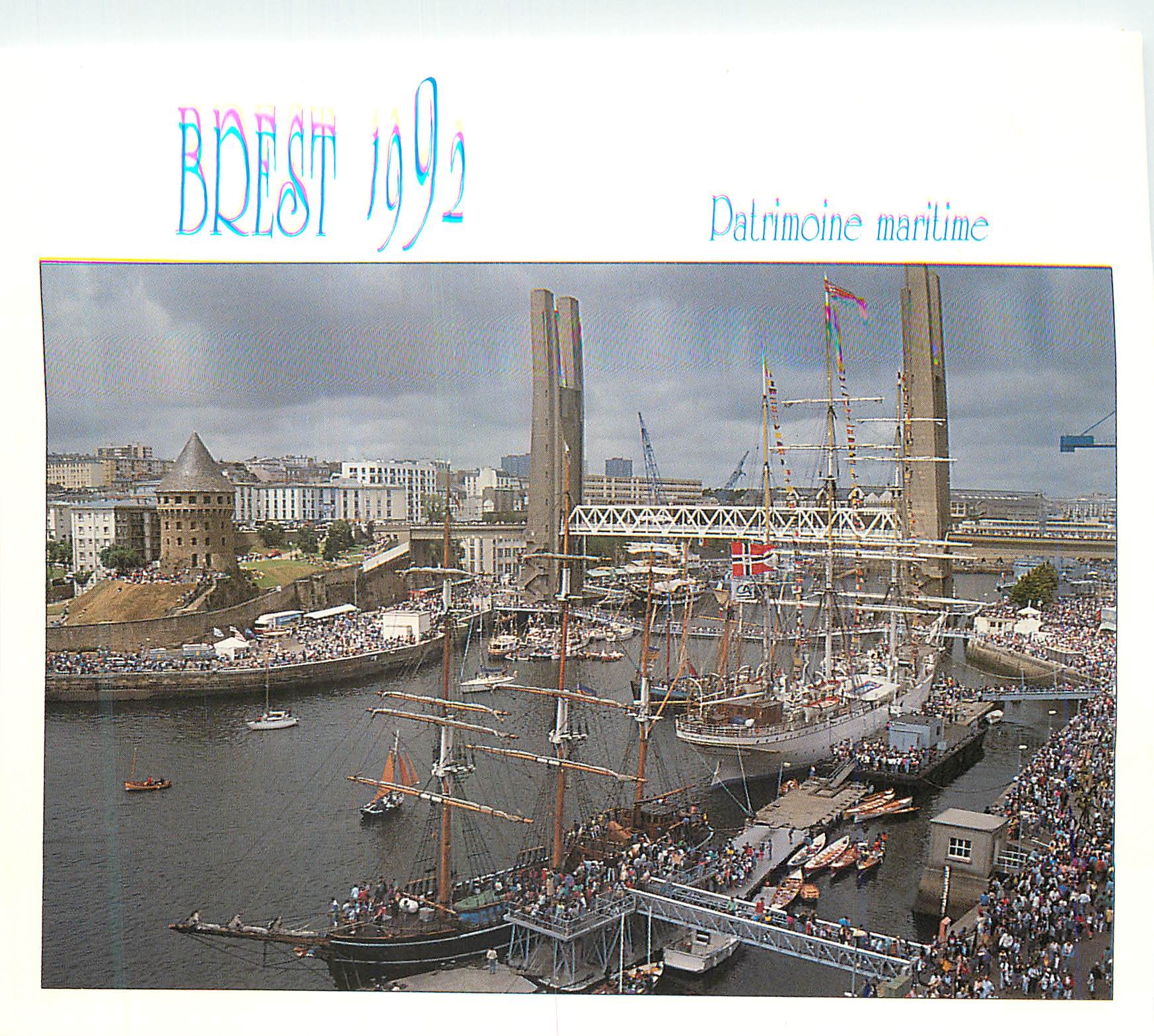 CPM Brest Fetes du Patrimoine maritime organisees par le Chasse Maree la ville de Brest Bateaux