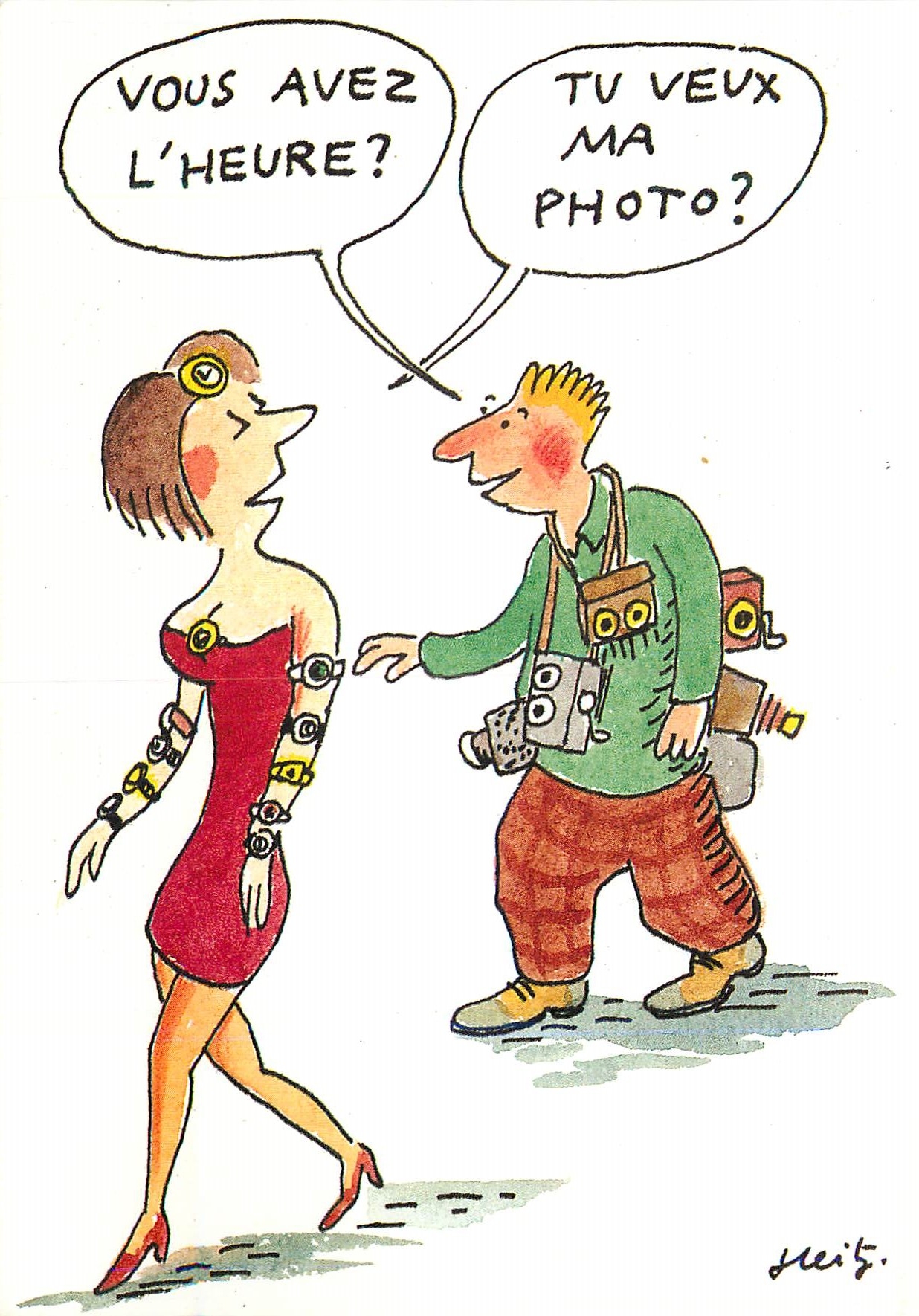 CPM Bruno Heitz St Remy de Provence Vous avez l'heure