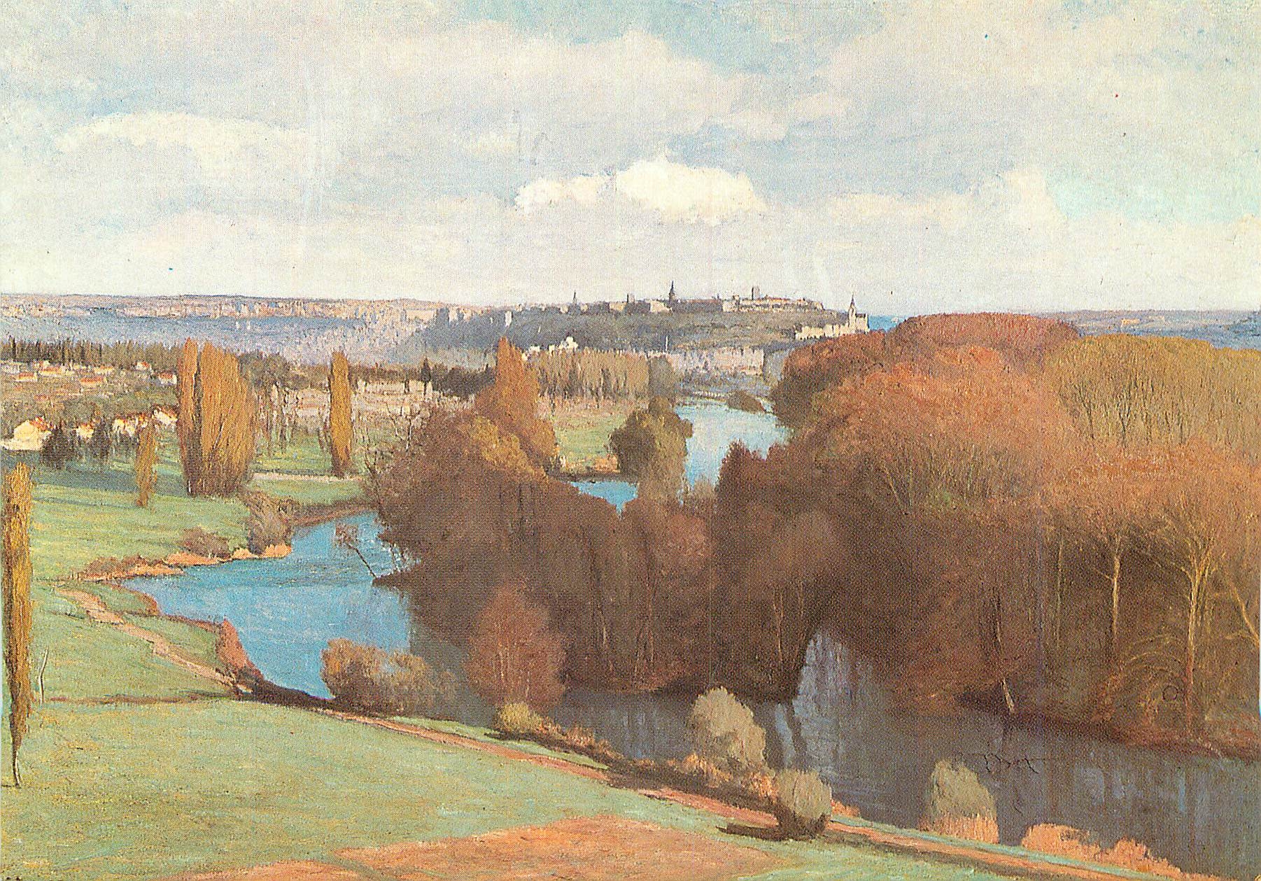 CPM Gaston Boucart Perspective sur Angouleme Musee des Beaux Arts