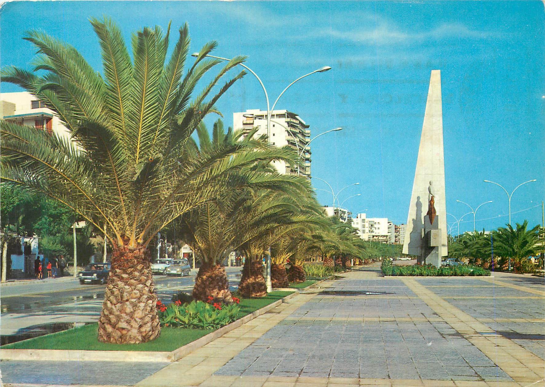 CPM Costa Dorada Tarragona Salou Promenade et monument a Jaime I 