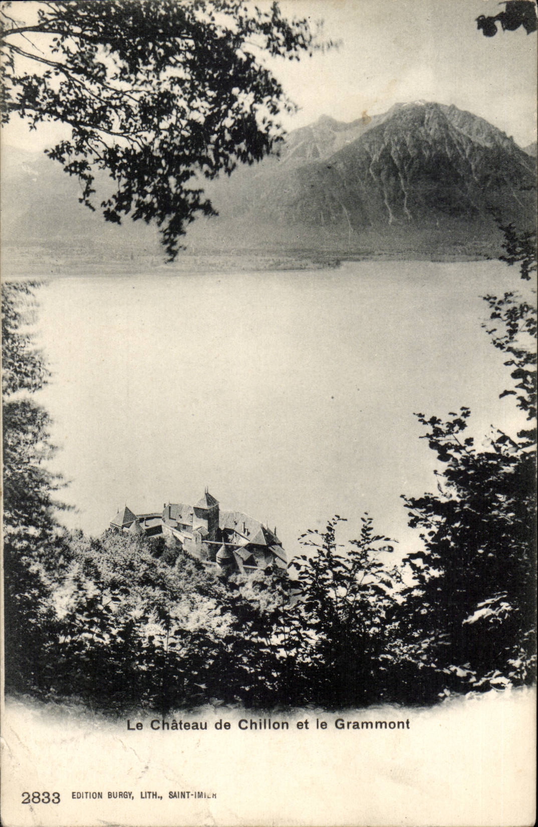 CPA Suisse Le chateau de Chillon et le Grammont