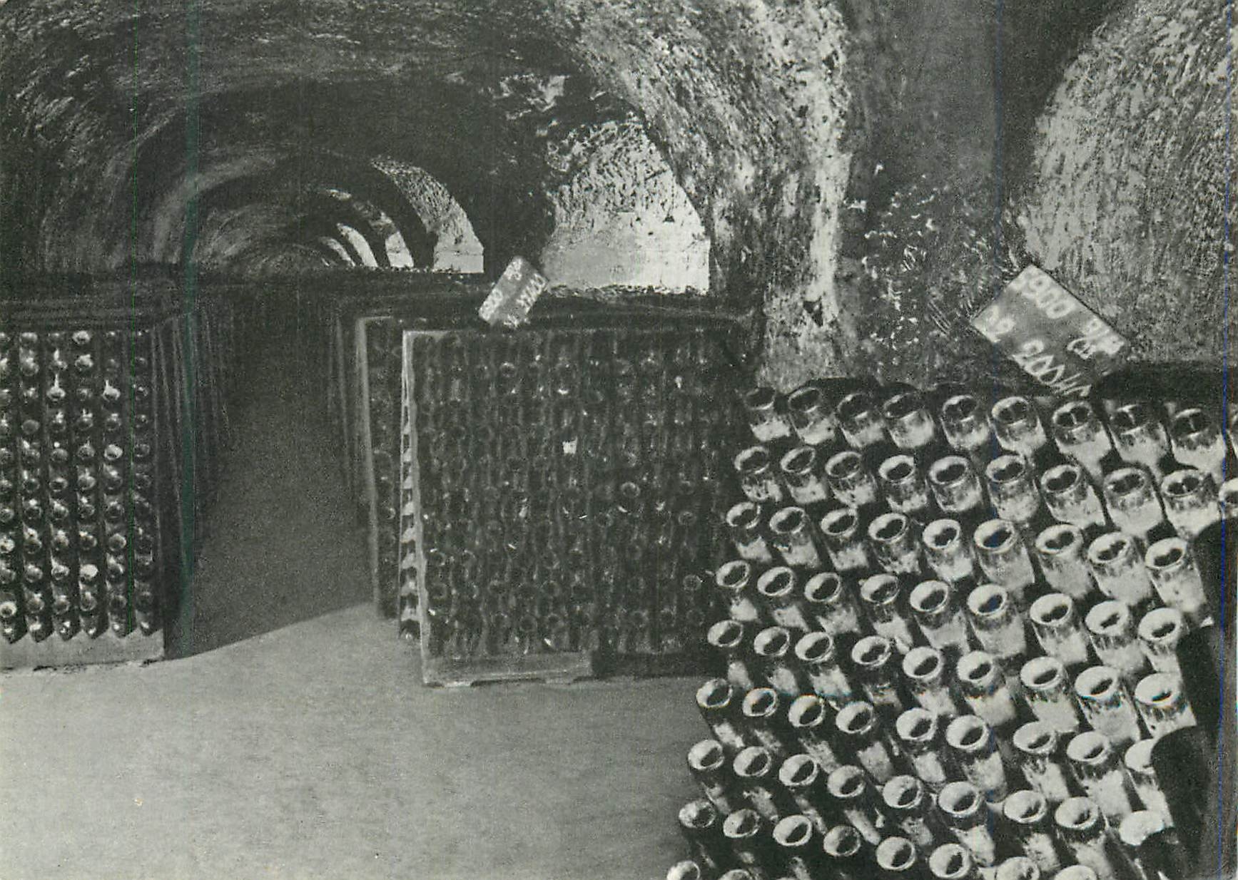 CPM Moet et Chandon Maison Fondee en 1743 Epernay Galerie de Vins Pupitres Durant Le Remuage Champagne