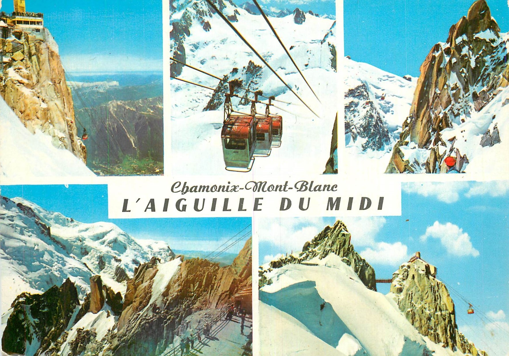 CPM Chamonix Chamonta Mont Blanc L'Aiguille du Midi Teleferique