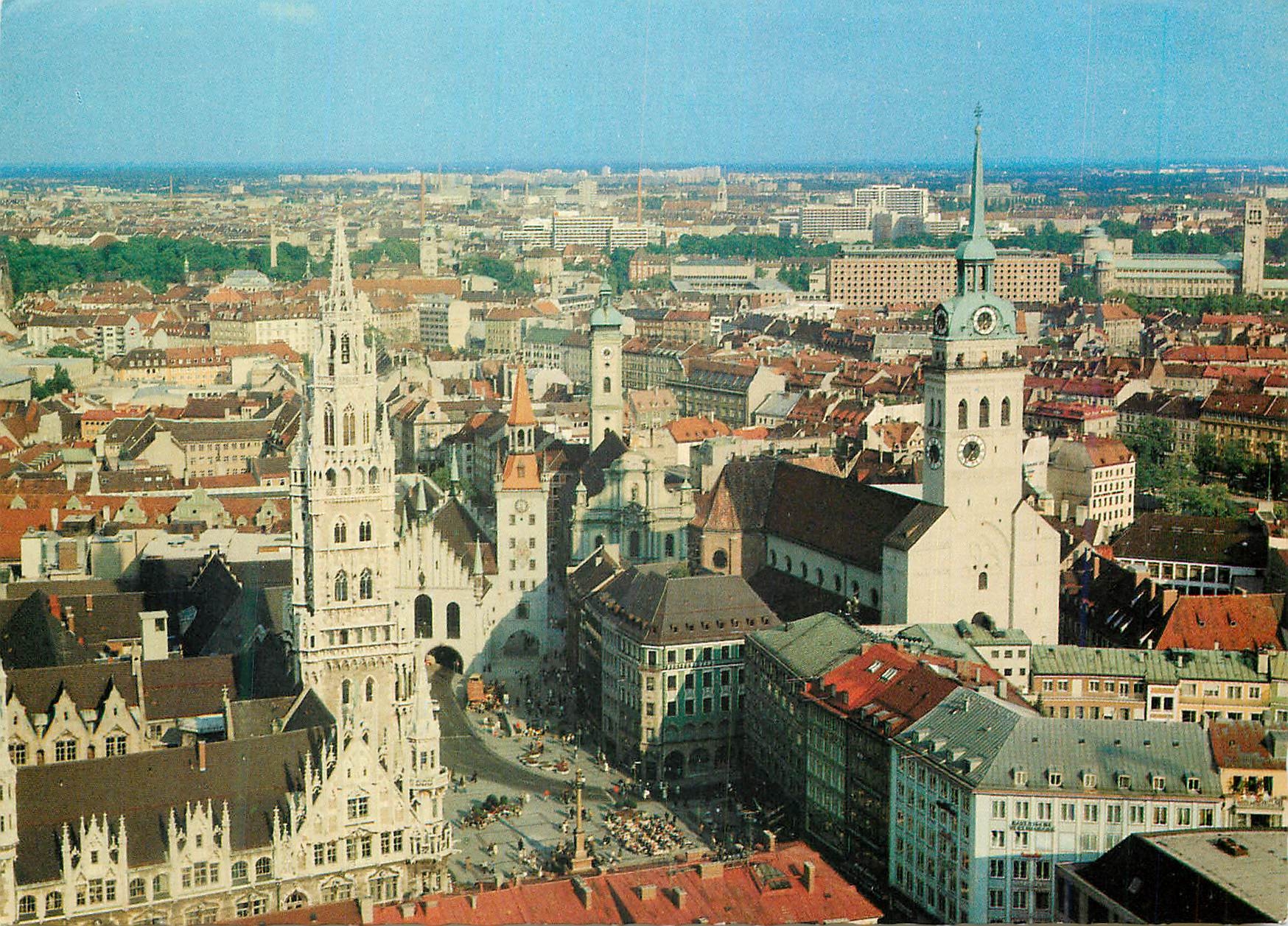 CPM Munchen Vue Sur la Ville du Haut Cathedrale