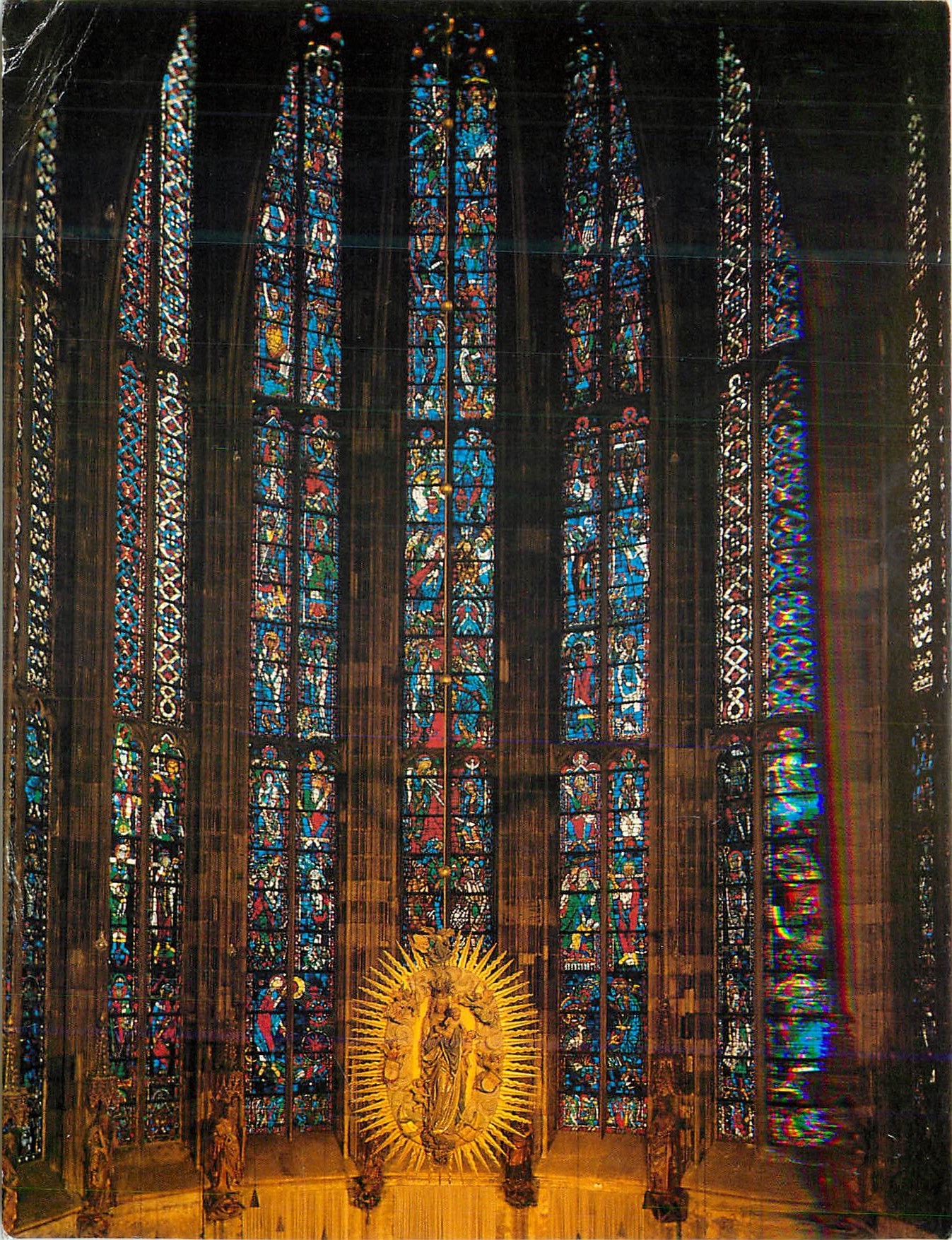 CPM Aachen Dom Apsis der Chorhalle Vollendet 1414 Fenster W Benner 1951