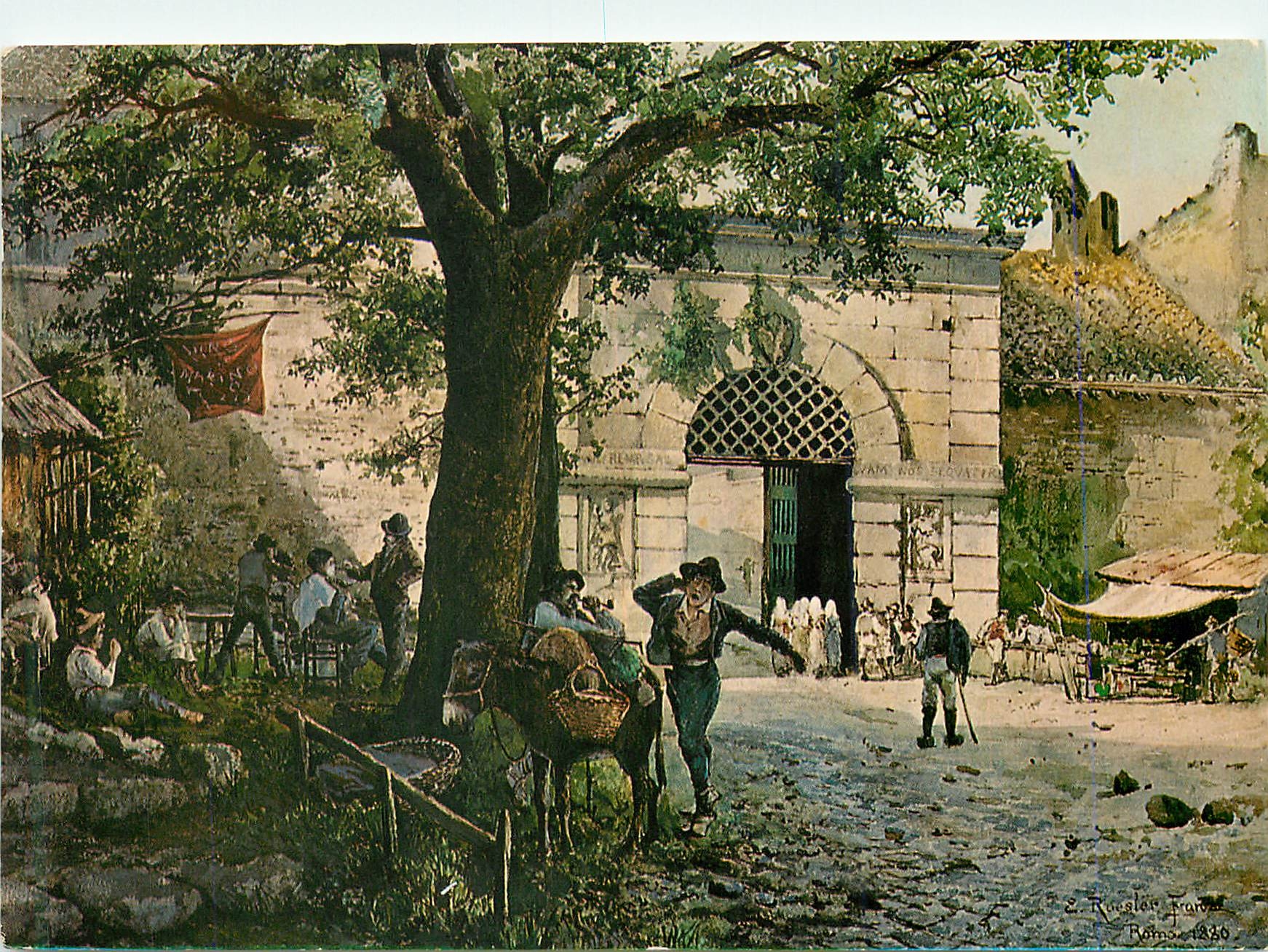 CPM Roma Sparita Di E Roesler Franz (1845 1907) Porta Angelica Museo di Roma