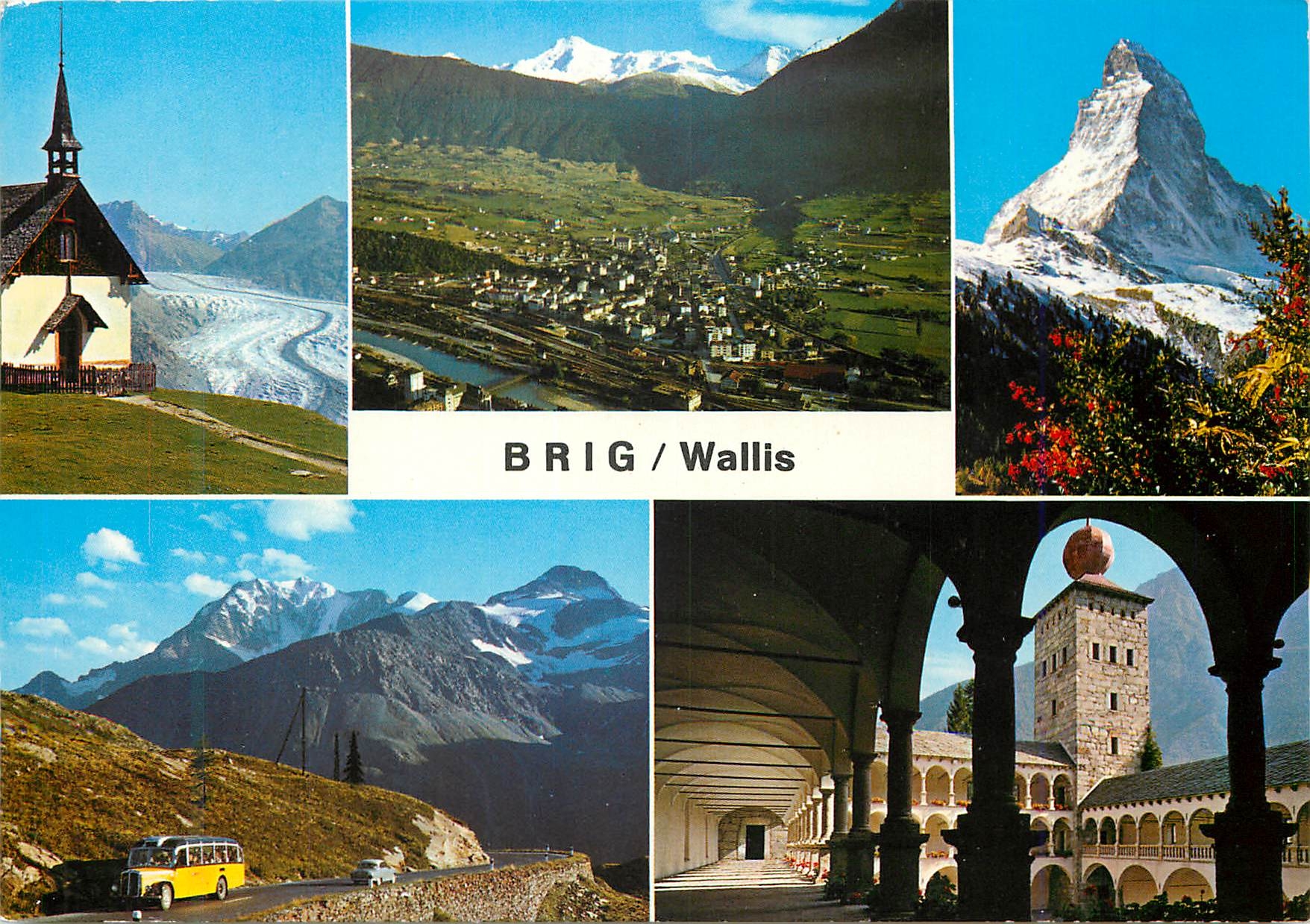 CPM Brig Wallis Brig und Umgebung Belalp Brig Matterhorn Simplon Stockalper