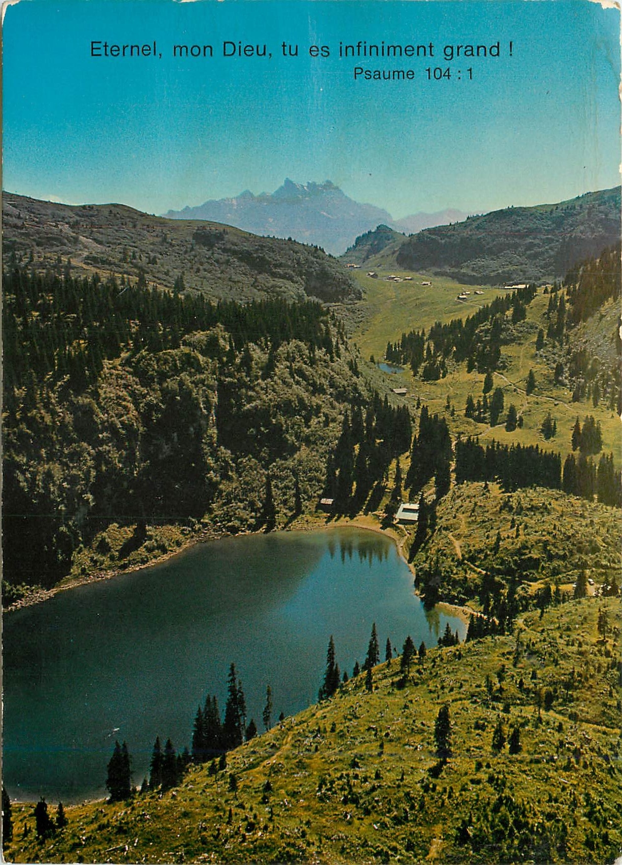 CPM Lumieres et Couleurs sur les Alpes Vaudoises Col de Bretaye Lac des Chavonnes Dents du midi
