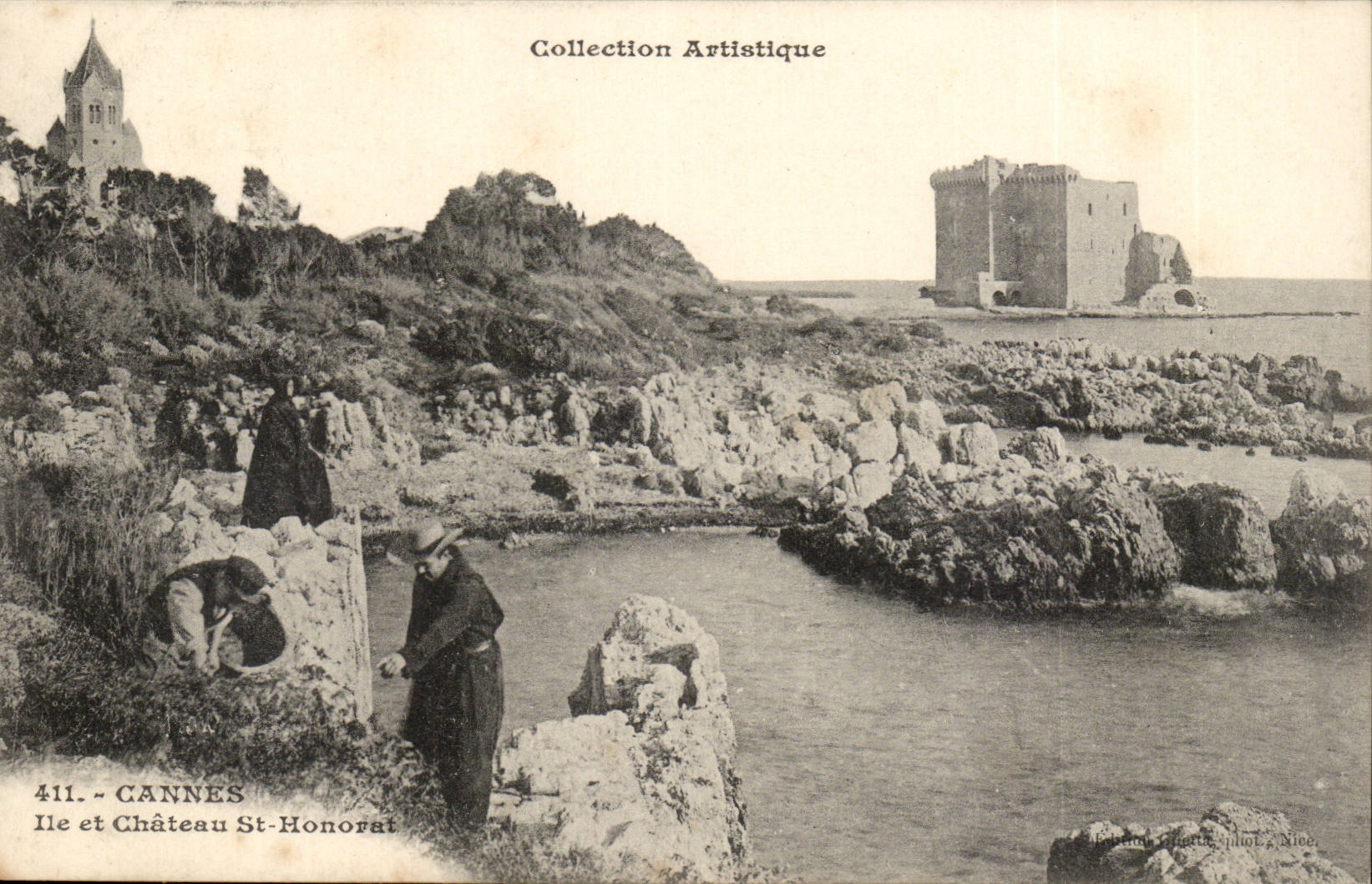 Cannes - Island and Castle St Honorat - CPA