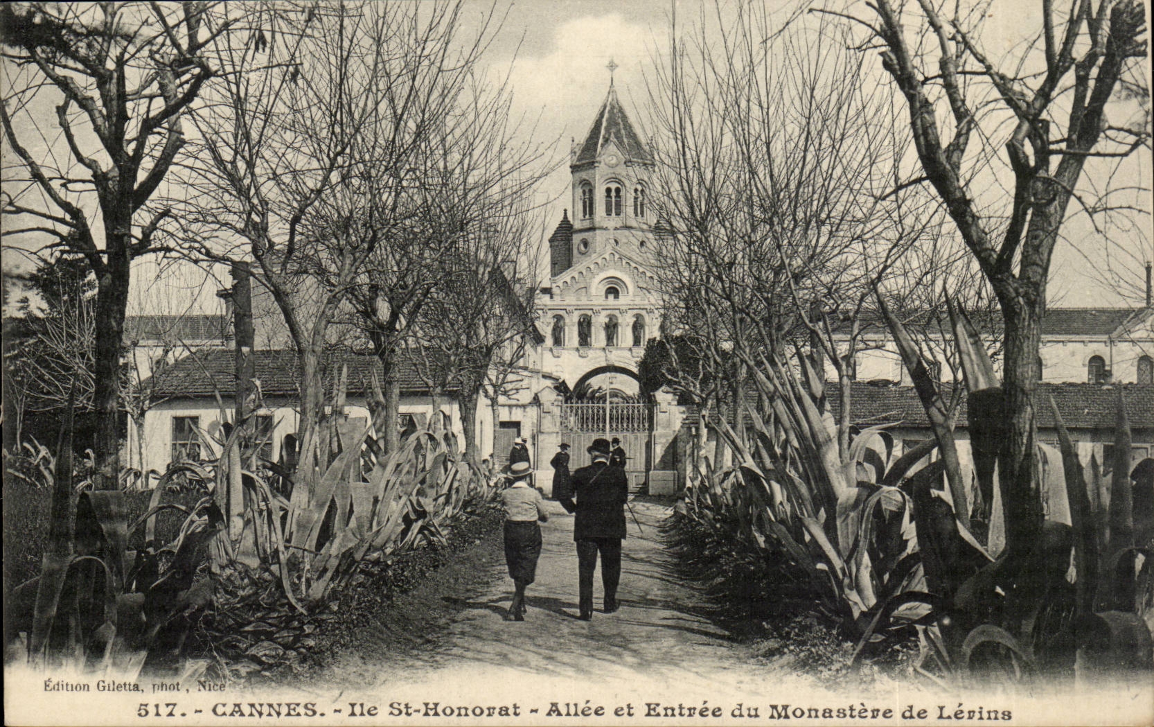 Cannes - Island St Honorat - Ale and Entrance of the Monastery of Lerins - CPA