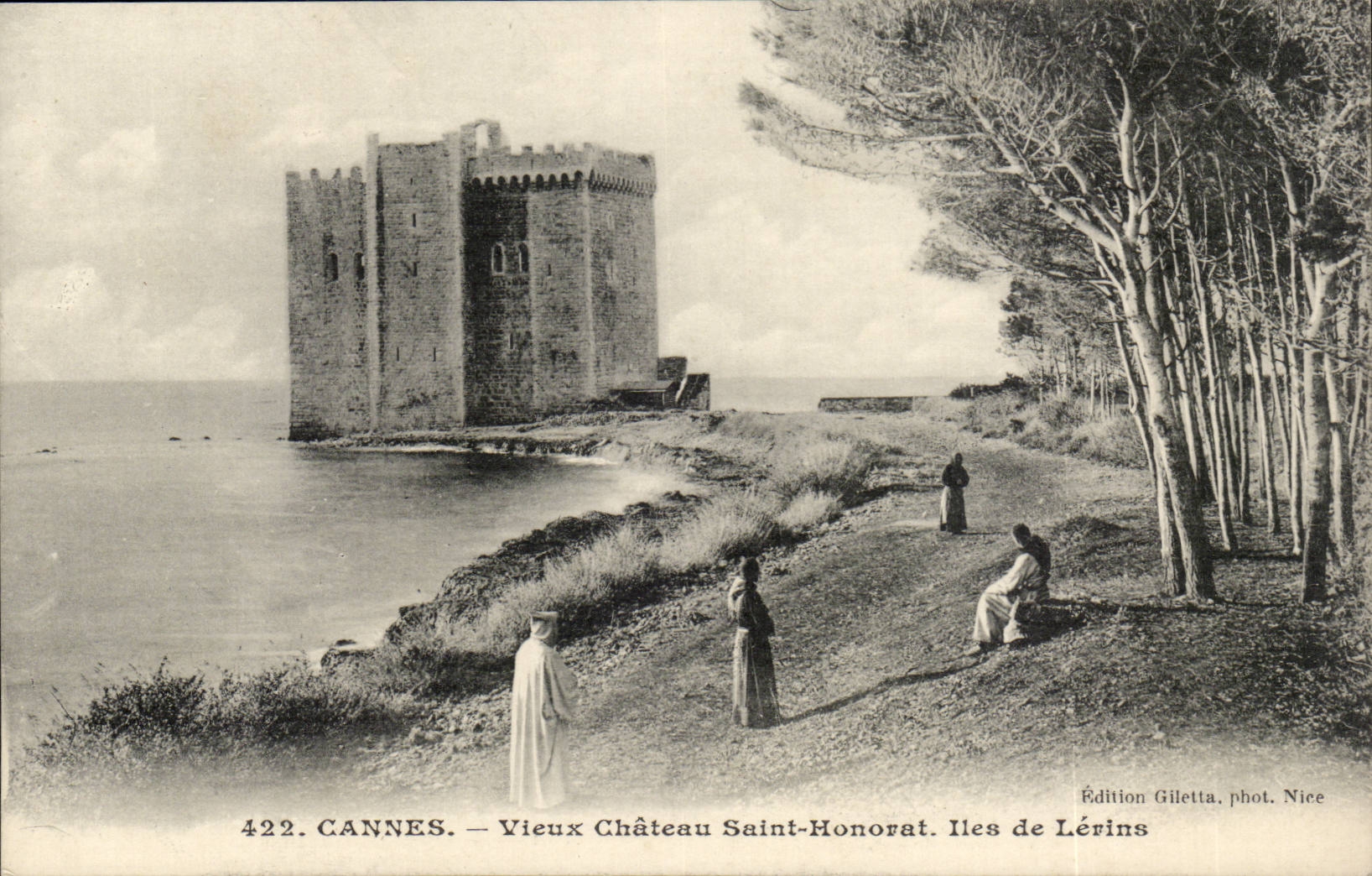 Cannes - Old man Castle Saint Honorat Lerins Islands - CPA