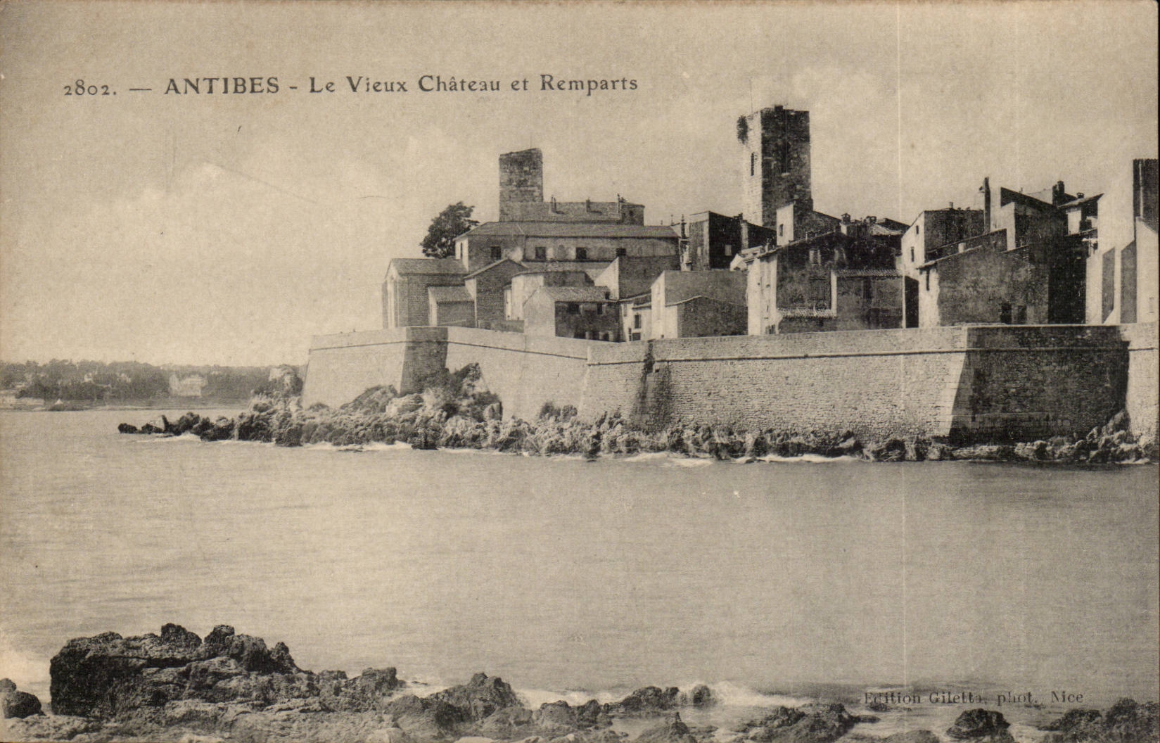 Antibes - the Old Castle and Walls - CPA