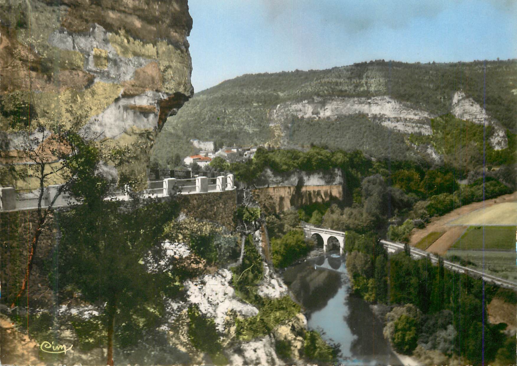 CPM St antonin noble val (t et g) 208 route touristique pont de serres et hameau des brousses