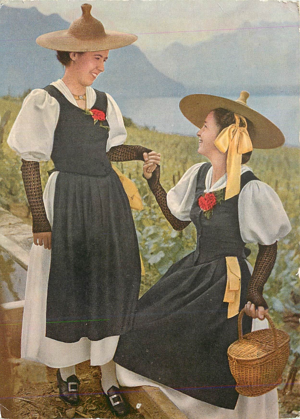 CPM Costumes suisse Folklore