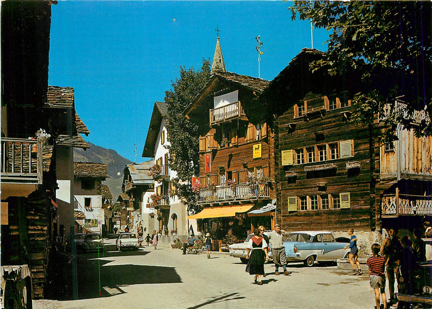 CPM Evolene 52923 1371 m val d herens la rue du village